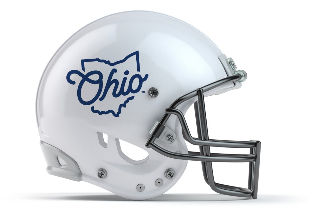 Ohio football helmet.
